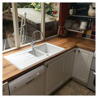 Replace Kitchen Worktop & Sink (Before/After)
